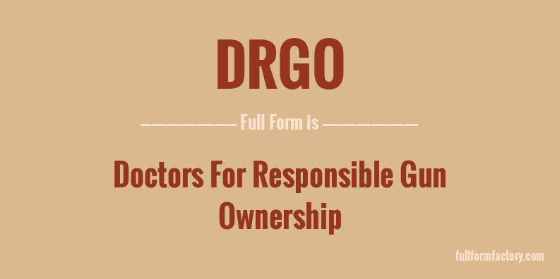 drgo-full-form