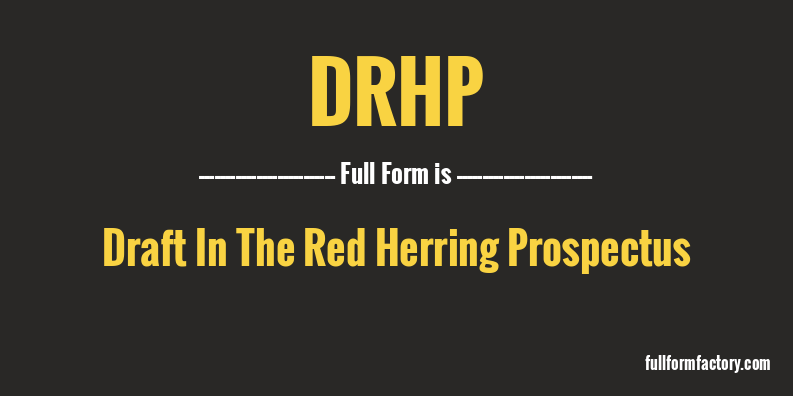 drhp-full-form