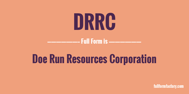 drrc-full-form