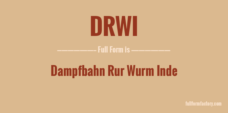 drwi-full-form