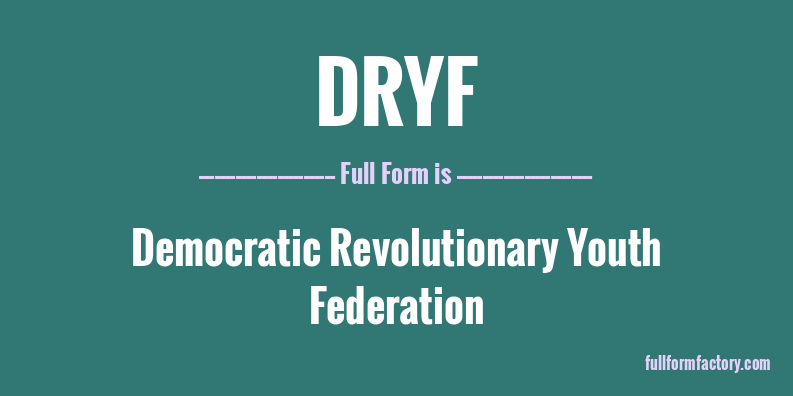 dryf-full-form