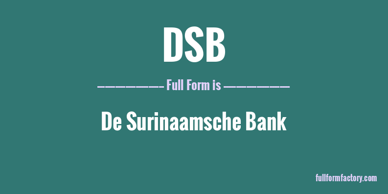 dsb-full-form