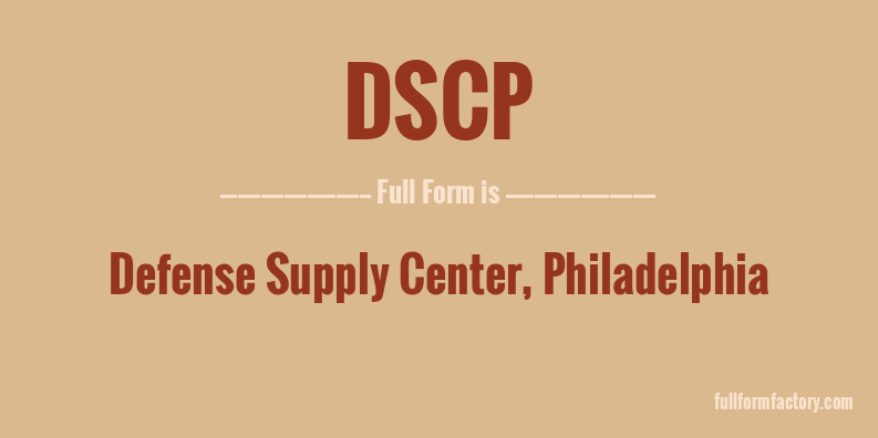 dscp-full-form