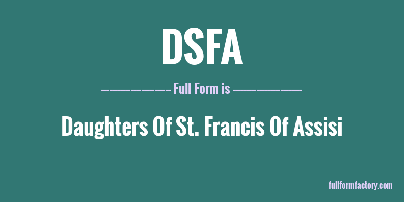 dsfa-full-form