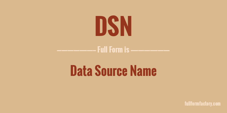 dsn-full-form
