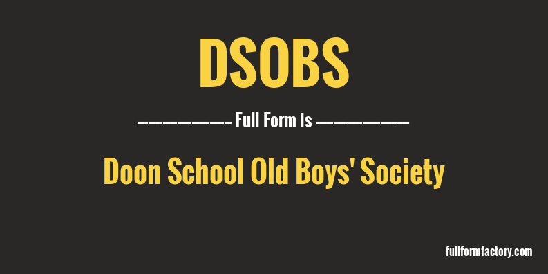 dsobs-full-form
