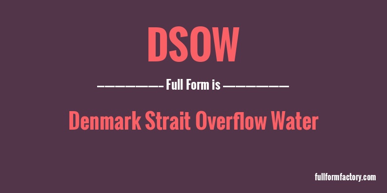 dsow-full-form