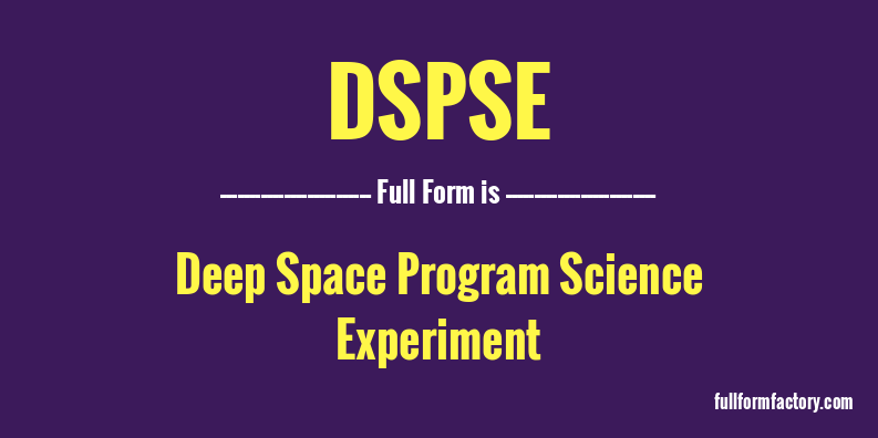 dspse-full-form