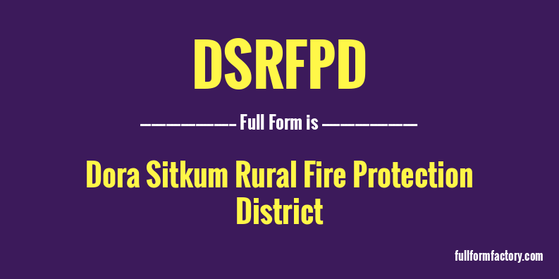 dsrfpd-full-form