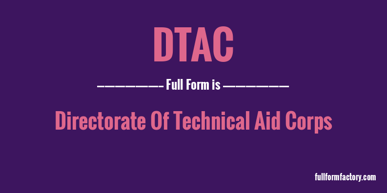 dtac-full-form