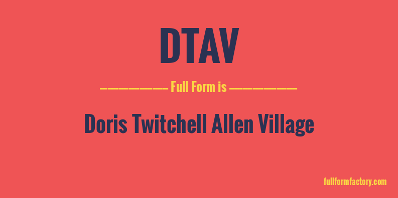 dtav-full-form