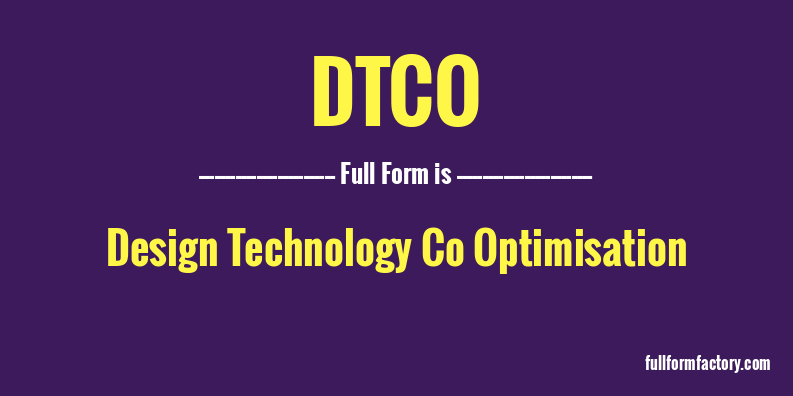 dtco-full-form