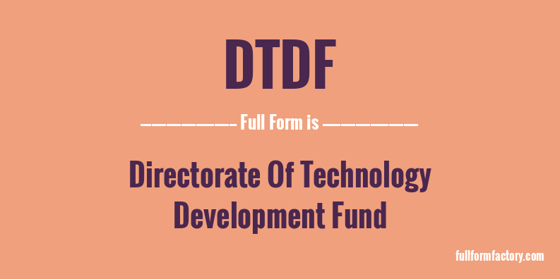 dtdf-full-form