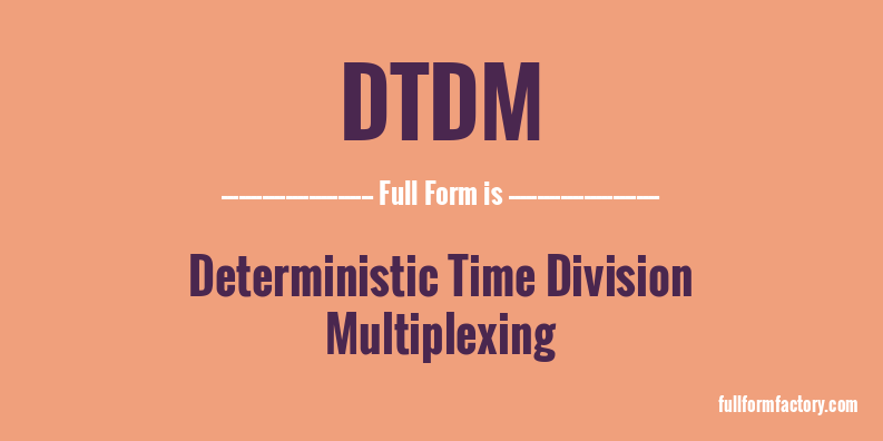 dtdm-full-form