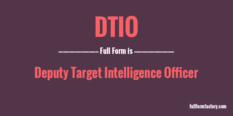 dtio-full-form