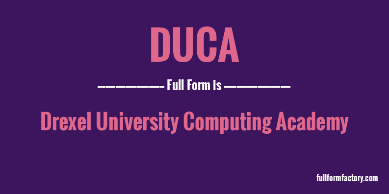 duca-full-form