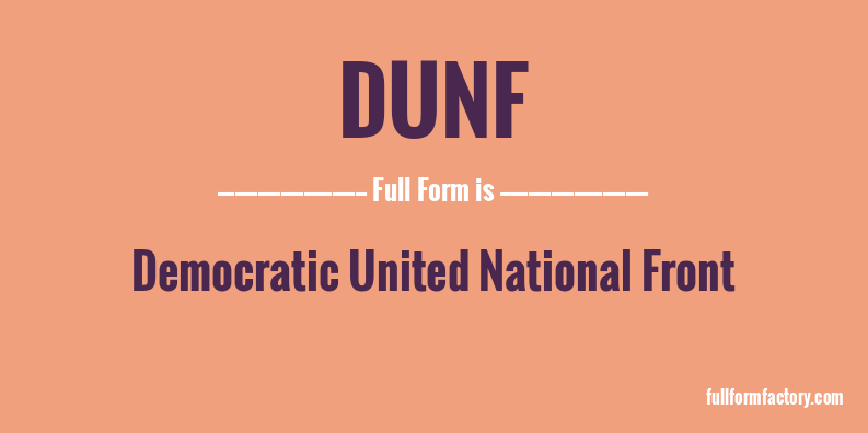 dunf-full-form