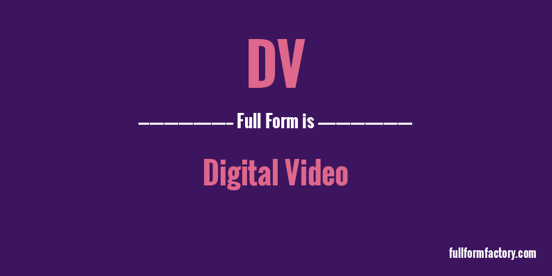 dv-full-form