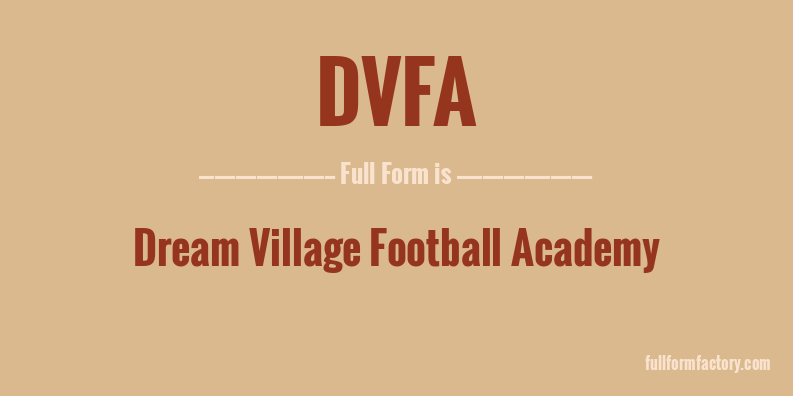 dvfa-full-form