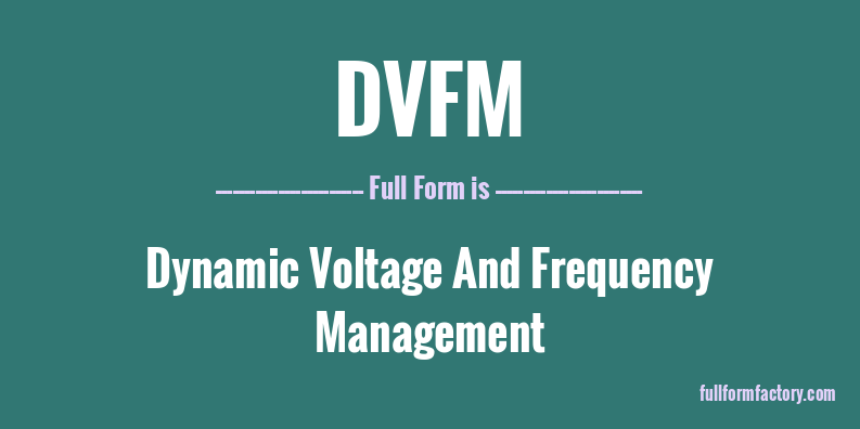 dvfm-full-form