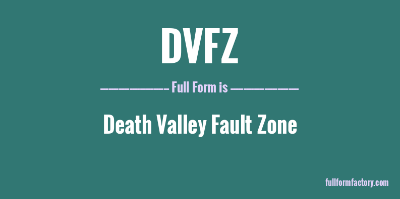 dvfz-full-form