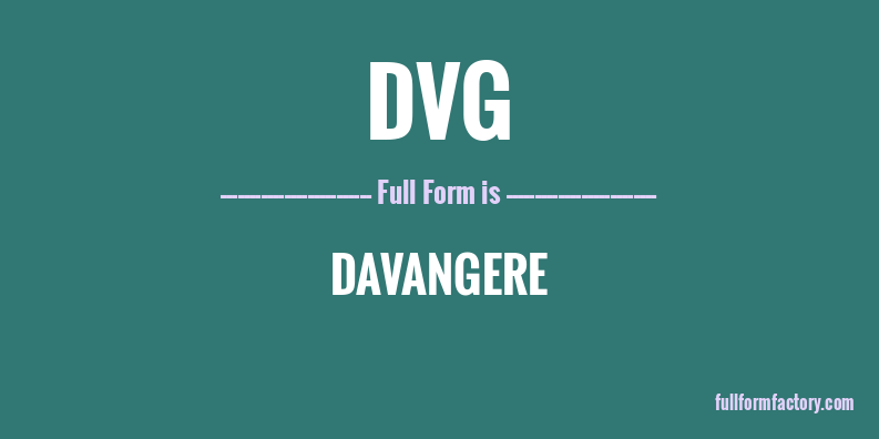 dvg-full-form