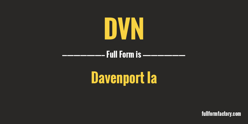 dvn-full-form
