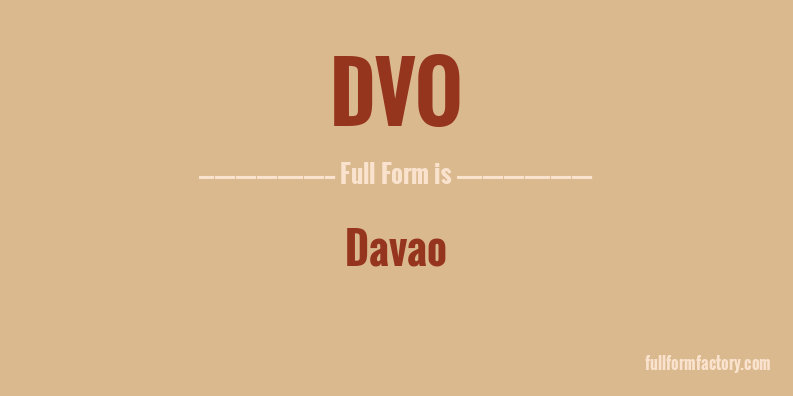dvo-full-form