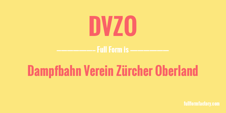 dvzo-full-form