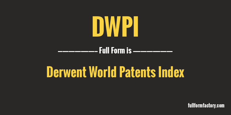 dwpi-full-form