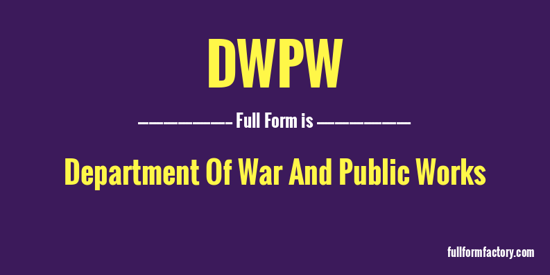 dwpw-full-form