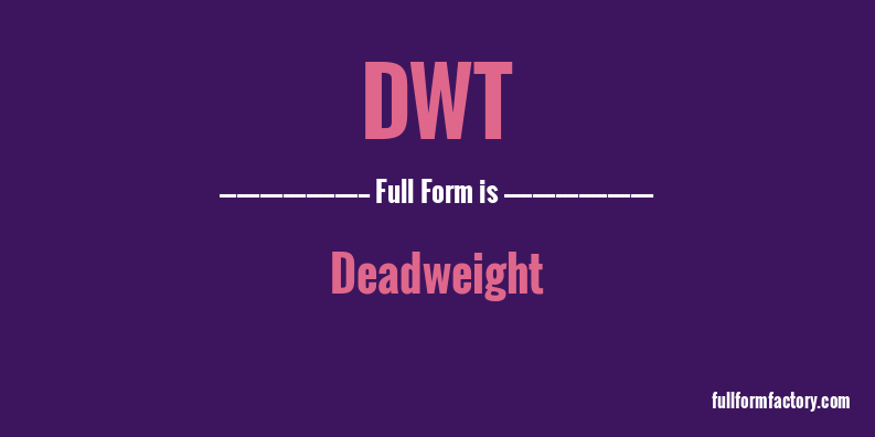 dwt-full-form