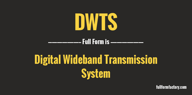 dwts-full-form