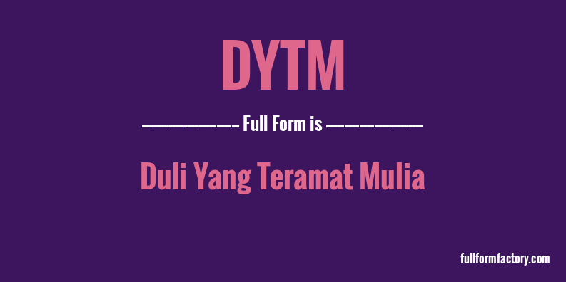 dytm-full-form
