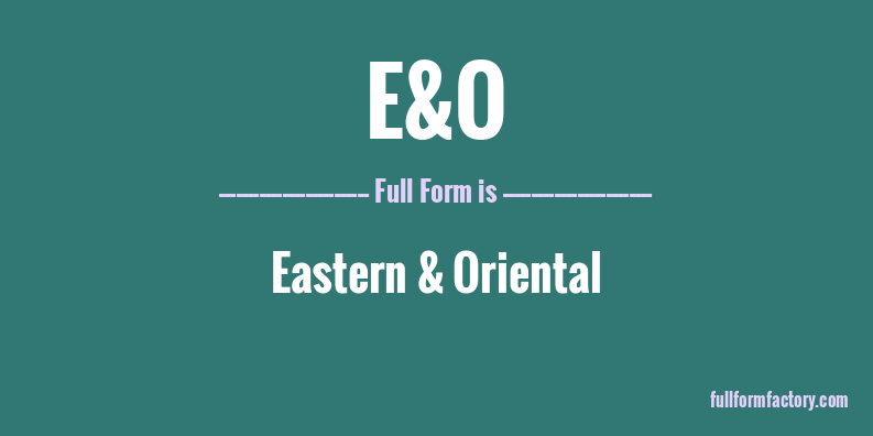 e&o-full-form