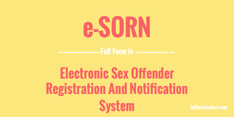 e-sorn-full-form