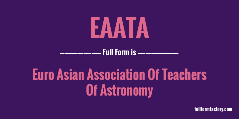 eaata-full-form