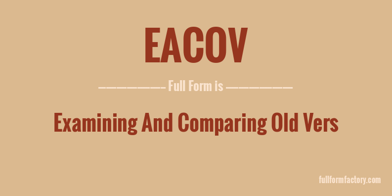 eacov-full-form