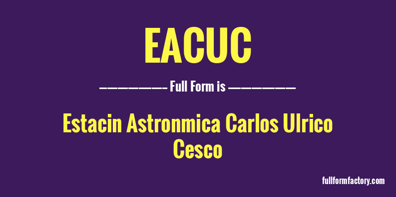 eacuc-full-form