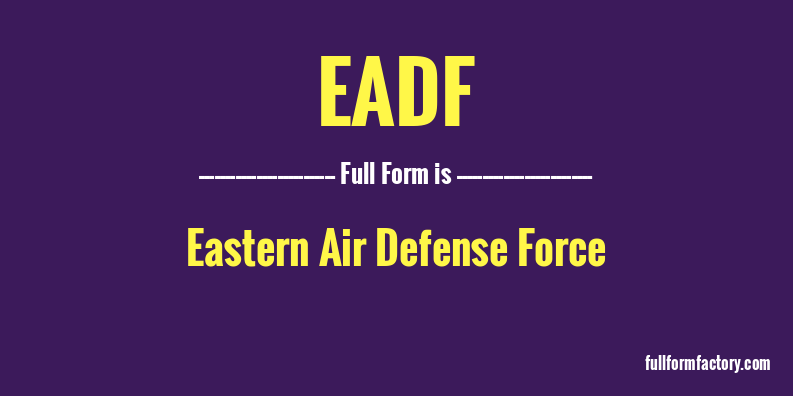 eadf-full-form