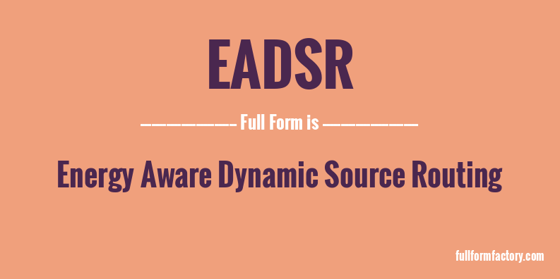 eadsr-full-form