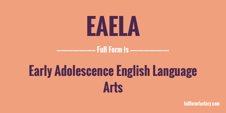 eaela-full-form
