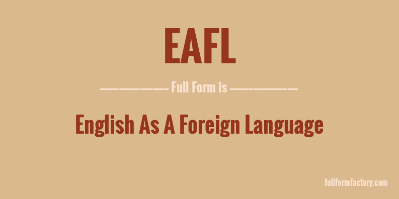 eafl-full-form
