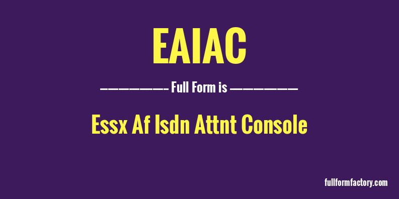 eaiac-full-form