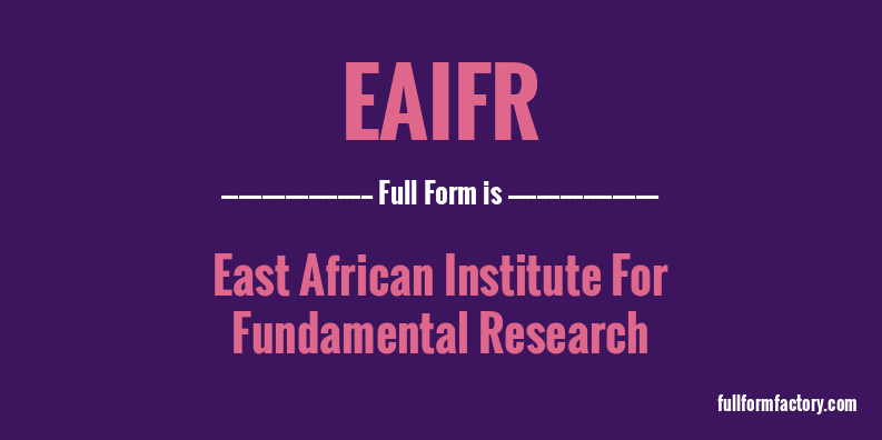 eaifr-full-form