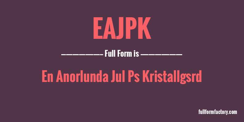 eajpk-full-form