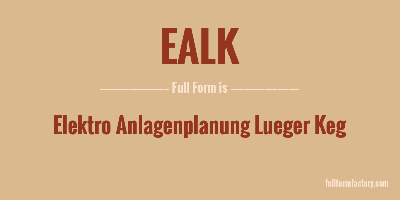 ealk-full-form