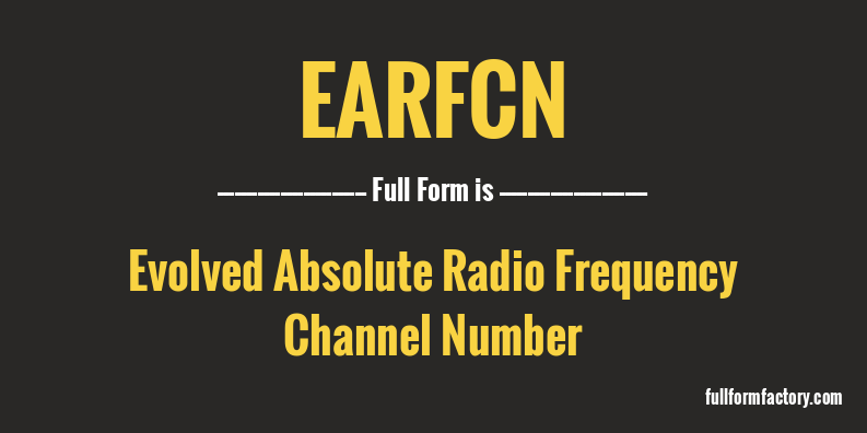earfcn-full-form