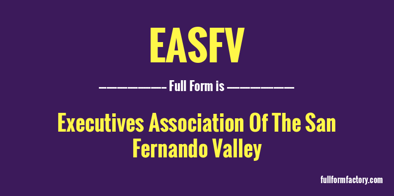 easfv-full-form