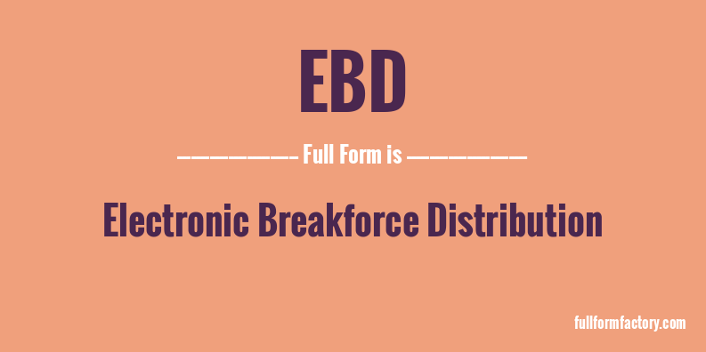 ebd-full-form